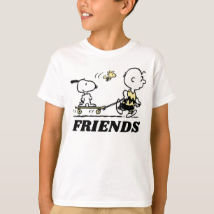 PEANUTS Friends Skate Boarding T-Shirt