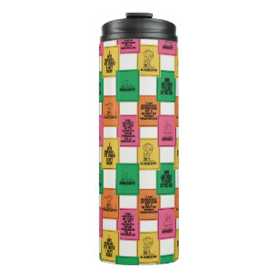 Peanuts   Fun Colorblock Pattern Thermal Tumbler