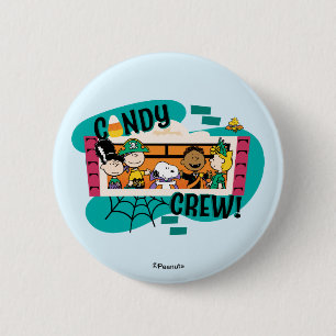 Peanuts Gang Candy Crew Halloween 6 Cm Round Badge