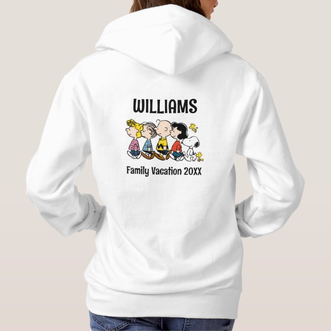 Peanuts Gang Family Vacation Hoodie (Back)