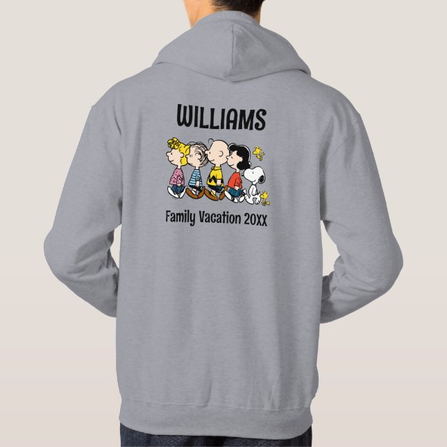 Peanuts Gang Family Vacation Hoodie (Back)