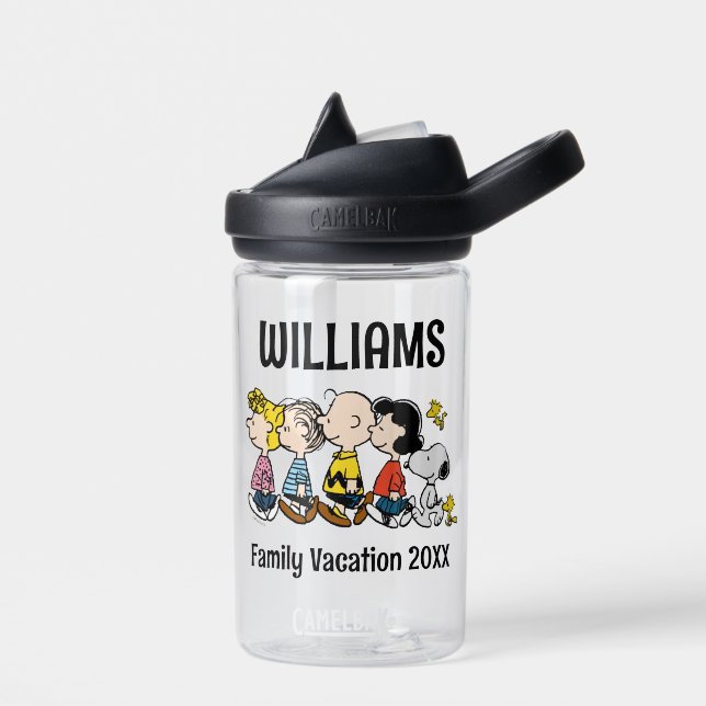 Peanuts Gang Family Vacation Water Bottle (Left)
