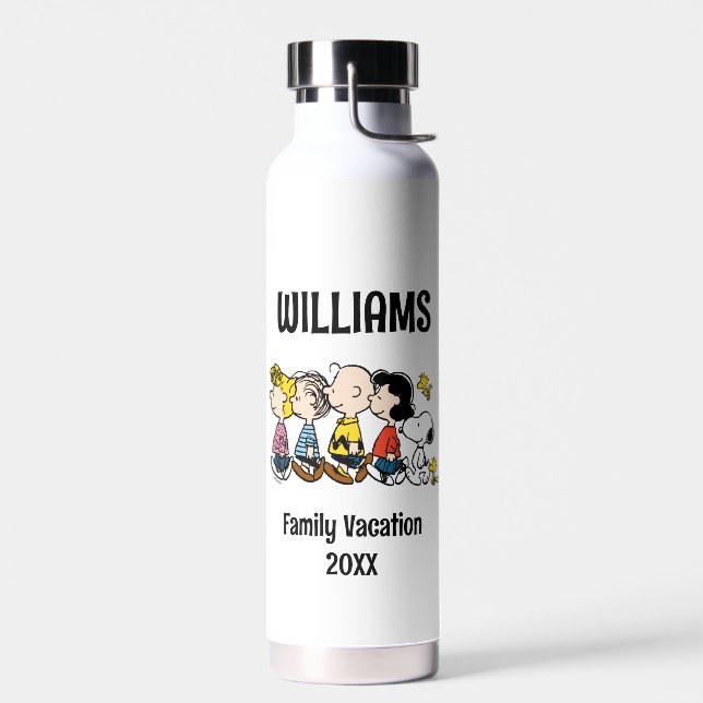 Peanuts Gang Family Vacation Water Bottle (Left)