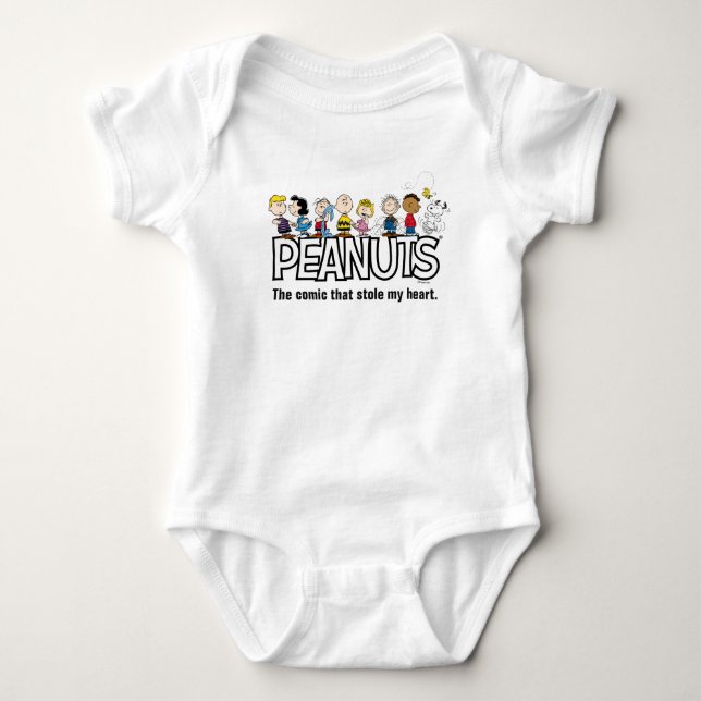Peanuts Gang Group Lineup Baby Bodysuit (Front)