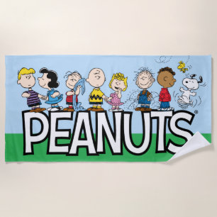 Peanuts Gang Group Lineup Beach Towel