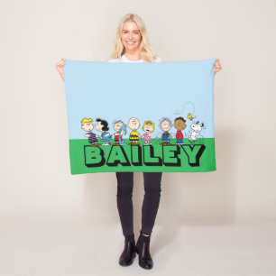 Peanuts Gang Group Lineup Fleece Blanket