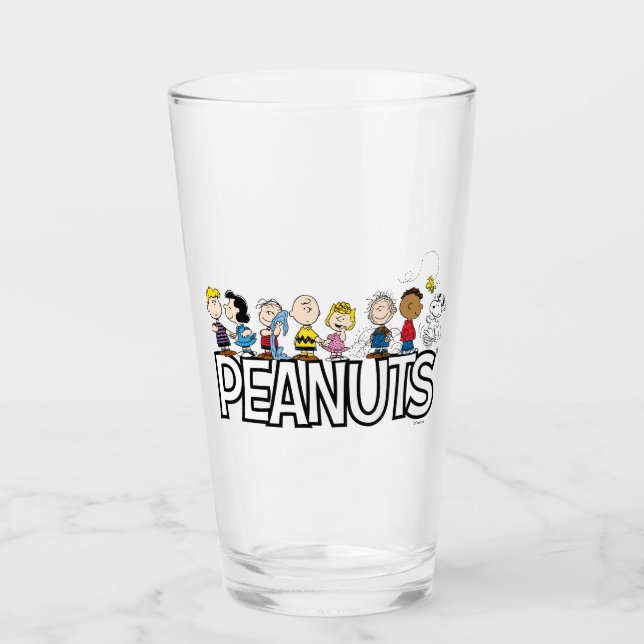 Peanuts Gang Group Lineup Glass (Front)