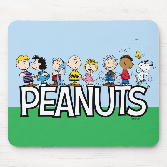 Peanuts Gang Group Lineup Mouse Mat (Front)