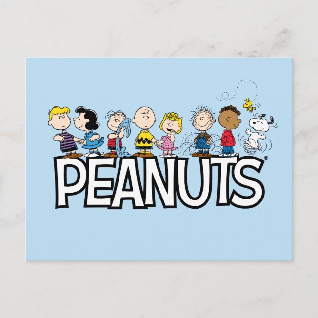 Peanuts Gang Group Lineup Postcard (Front)
