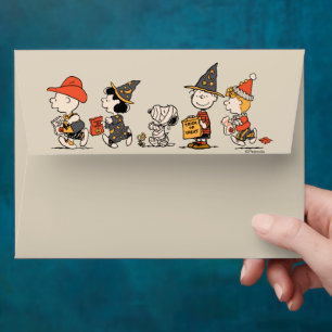 Peanuts Gang Happy Halloween Parade Envelope