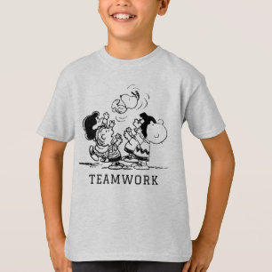 Peanuts Gang Lifting Snoopy T-Shirt