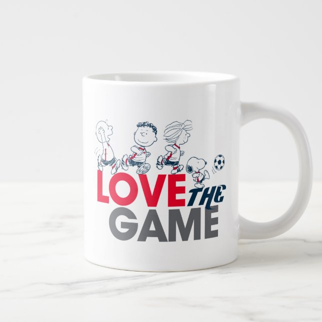 Peanuts Gang - Love The Game Large Coffee Mug (Right)