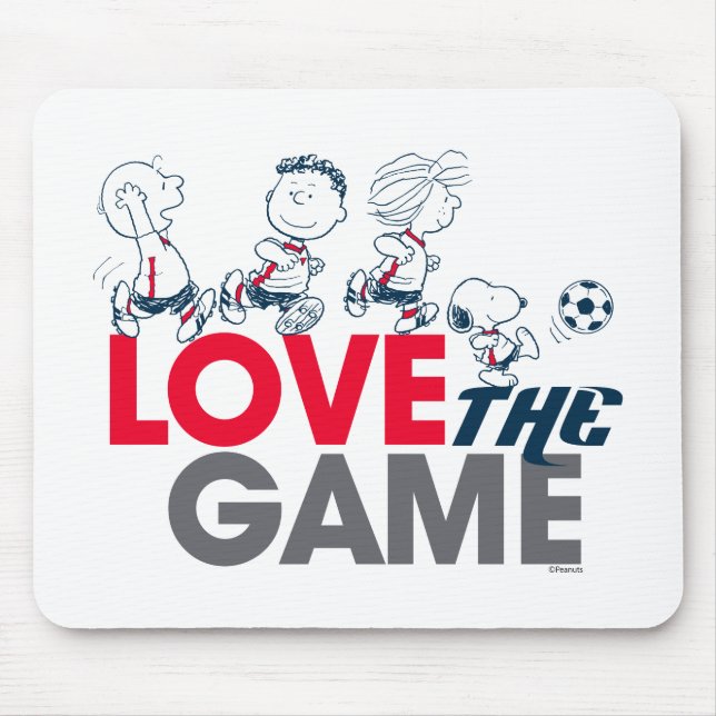 Peanuts Gang - Love The Game Mouse Mat (Front)