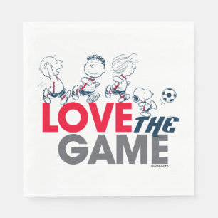 Peanuts Gang - Love The Game Napkin