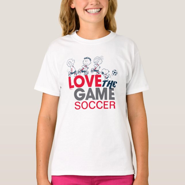 Peanuts Gang - Love The Game T-Shirt (Front)