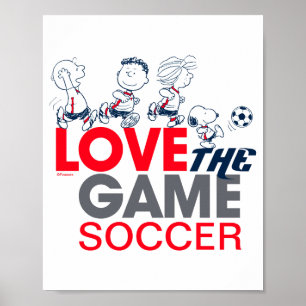 Peanuts Gang Love The Game T Shirt Poster