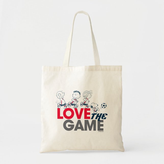 Peanuts Gang - Love The Game Tote Bag (Front)