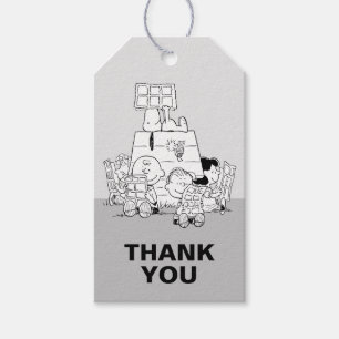 Peanuts Gang Reading Comics Gift Tags