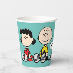 Peanuts Gang Sitting Together Paper Cups