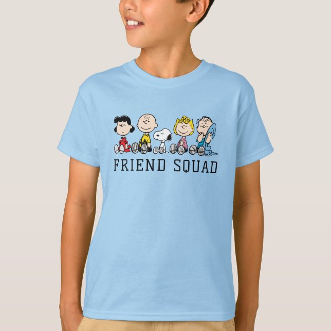 Peanuts Gang Sitting Together T-Shirt (Front)