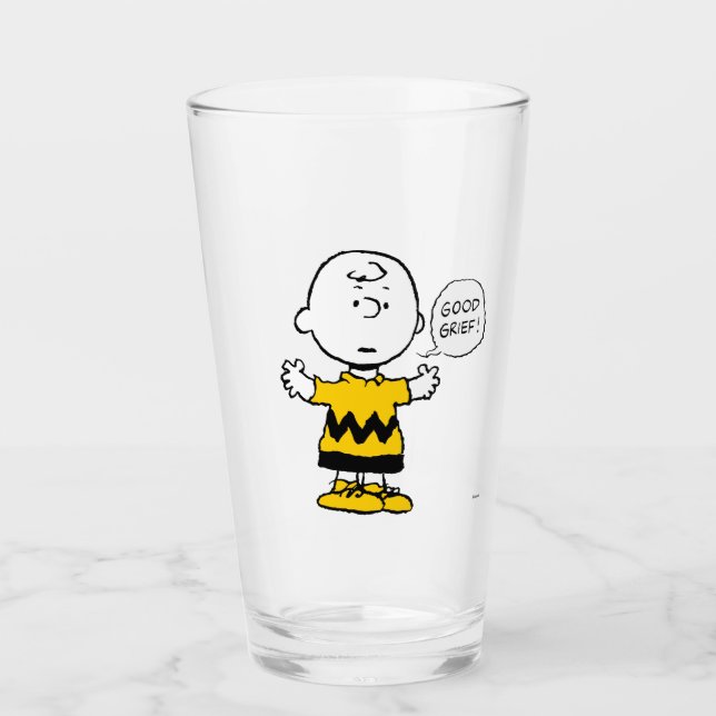 Peanuts | Good Grief Charlie Brown Glass (Front)