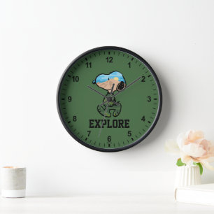 Peanuts   Great Outdoor Snoopy Clock