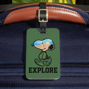 Peanuts   Great Outdoor Snoopy Luggage Tag