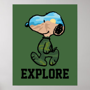 Peanuts   Great Outdoor Snoopy Poster