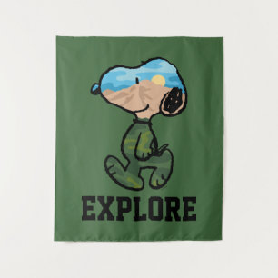 Peanuts   Great Outdoor Snoopy Tapestry