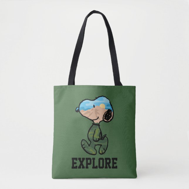 Peanuts | Great Outdoor Snoopy Tote Bag (Front)