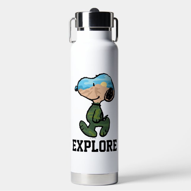 Peanuts | Great Outdoor Snoopy Water Bottle (Front)