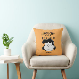 Peanuts   Grouchy Since Forever Lucy Cushion