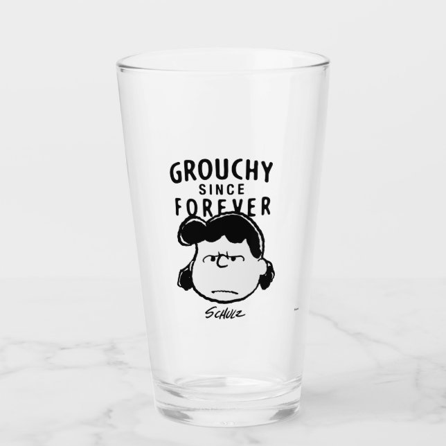 Peanuts | Grouchy Since Forever Lucy Glass (Front)