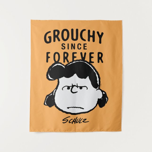 Peanuts | Grouchy Since Forever Lucy Tapestry (Front)