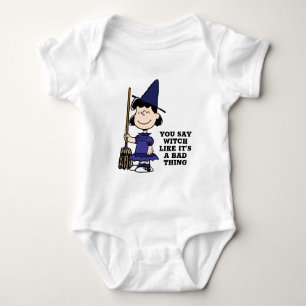Peanuts   Halloween Lucy Witch Baby Bodysuit