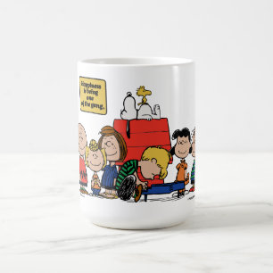 Peanuts   Happiness is Being One of the Gang Coffee Mug