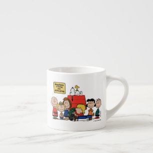 Peanuts   Happiness is Being One of the Gang Espresso Cup