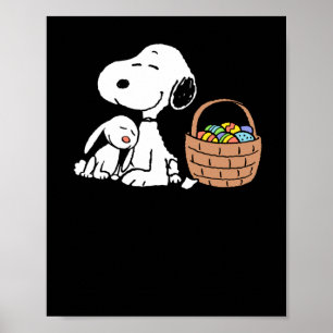Peanuts happy easter poster