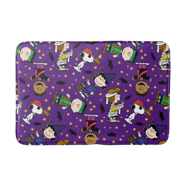 Peanuts | Happy Halloween Pattern Bath Mat (Front)