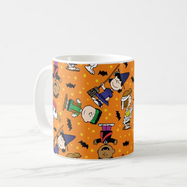 Peanuts | Happy Halloween Pattern Coffee Mug (Front Left)