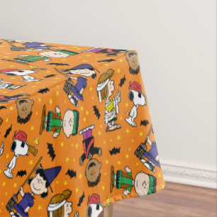 Peanuts Happy Halloween Pattern Tablecloth