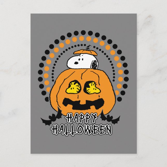 Peanuts | Happy Halloween Postcard (Front)