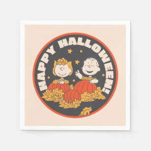 Peanuts   Happy Halloween Sally & Linus Napkin