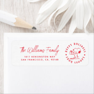 Peanuts Happy Holidays from Snoopy