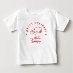 Peanuts   Happy Holidays from Snoopy Baby T-Shirt