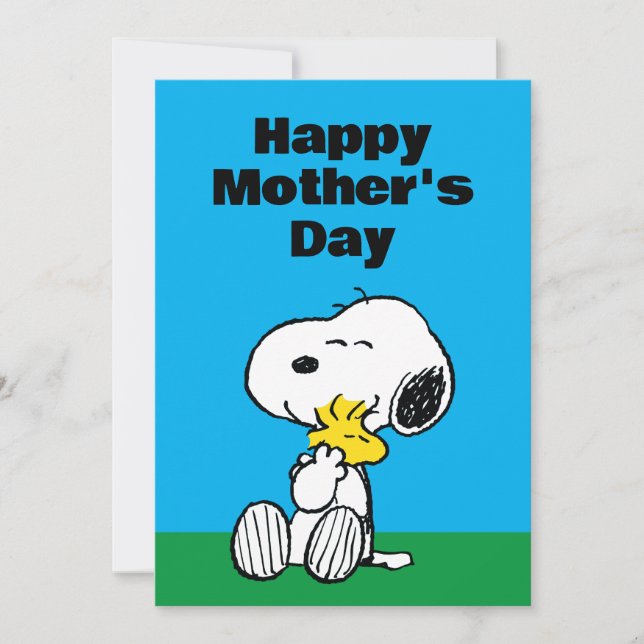 Peanuts | Happy Mother's Day Hug Holiday Card (Front)