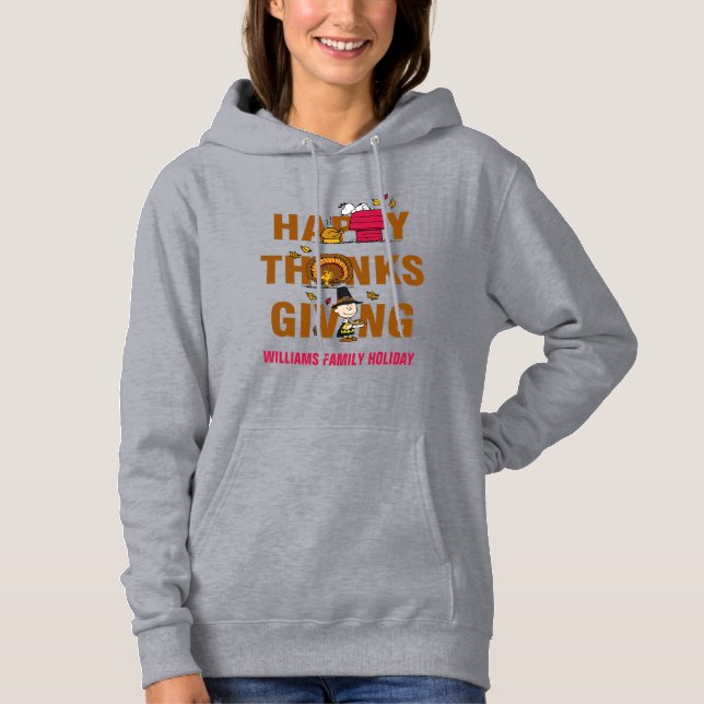 Peanuts | Happy Thanksgiving Combo Hoodie (Front)