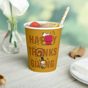 Peanuts Happy Thanksgiving Combo Paper Cups