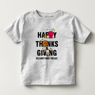 Peanuts Happy Thanksgiving Combo Toddler T-Shirt