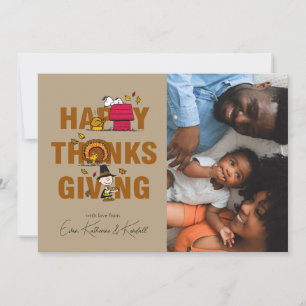 Peanuts   Happy Thanksgiving Holiday Card